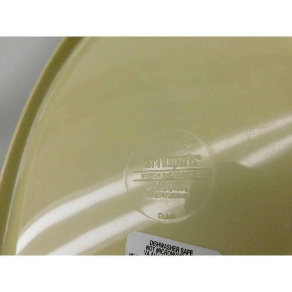 Pier 1 Speedy the Sea Turtle Melamine‎ Large Serving Bowl Pier One 22 in. Long